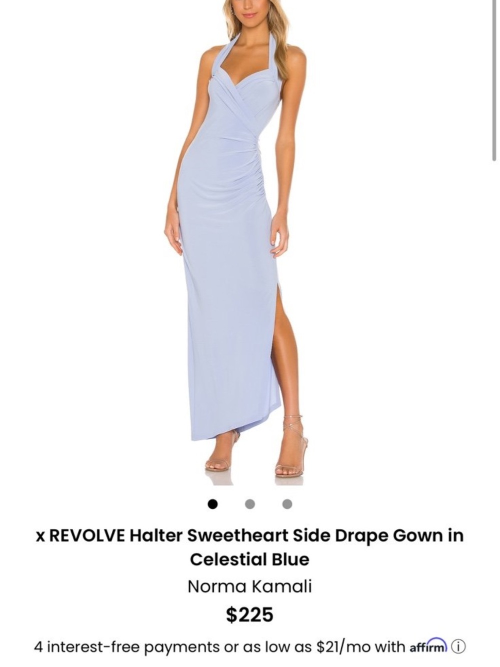 Norma Kamali Sweetheart maxi dress